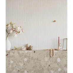 Carrelage sol extérieur antidérapant effet terrazzo 80x80 cm MONACO R BEIGE ANTIDESLIZANTE-Aelle Carrelage Clearance