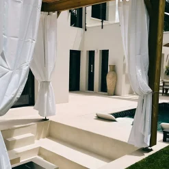 Aelle Carrelage Carrelage sol extérieur antidérapant effet béton ciré naturel 120x120 cm Boost natural Kaolin