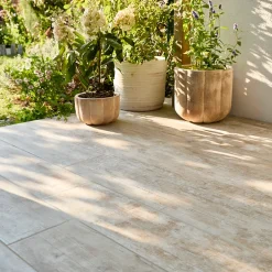 Carrelage sol extérieur Brown marron 23 x 120 cm-GoodHome