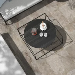 Carrelage sol extérieur effet pierre beige L.60 x l.30 cm x ép.9 mm, Denali- Hot