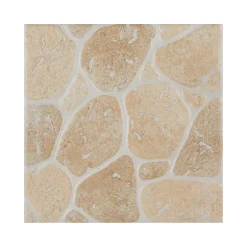 Carrelage sol extérieur effet pierre beige et marron L.30,38 x l.30,38 cm x ép.7 mm, Searocca- New