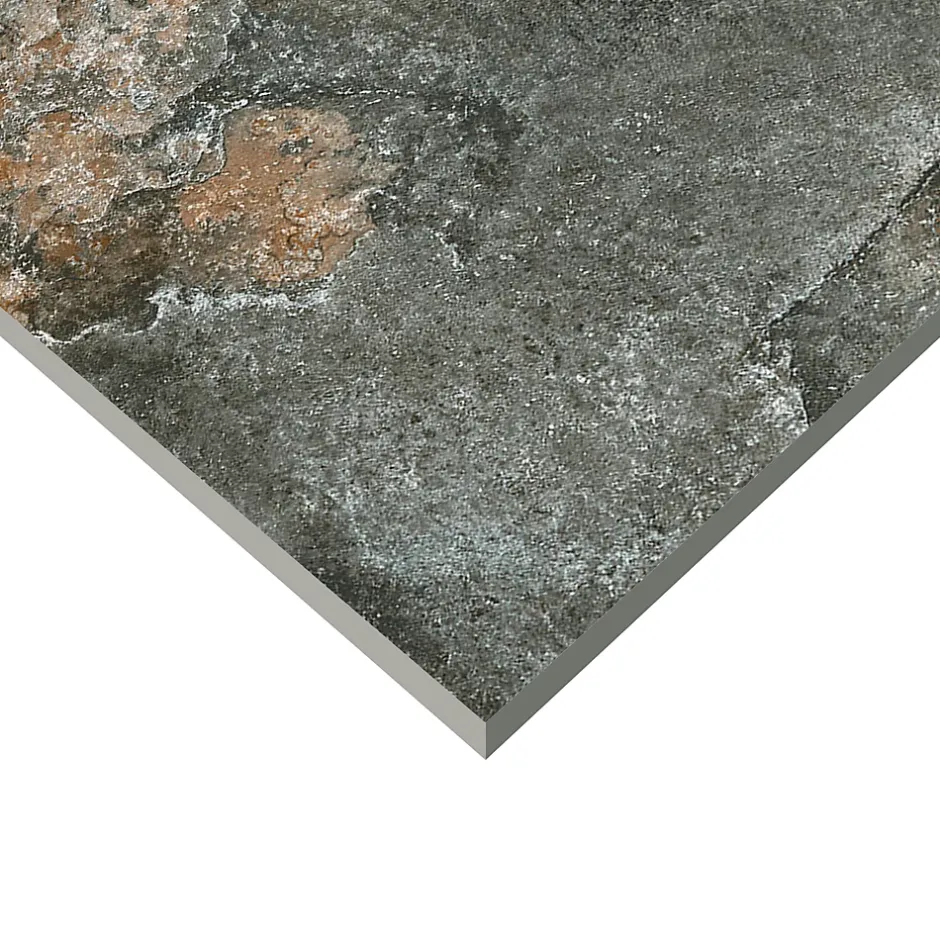 Mykonos Carrelage sol extérieur effet pierre oxydée L.60 x l.30 cm x ép.9 mm, Denali