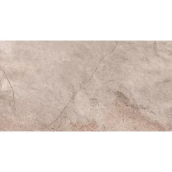 Carrelage sol extérieur effet pierre beige rosé L.60 x l.30 cm x ép.9 mm, Denali- Sale