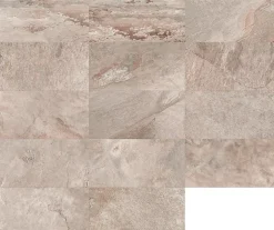 Carrelage sol extérieur effet pierre beige rosé L.60 x l.30 cm x ép.9 mm, Denali- Sale