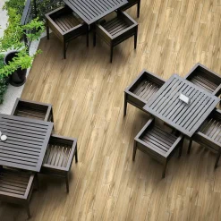 Carrelage sol extérieur effet bois brut L.90 x l.15 cm x ép.9 mm, Woodland