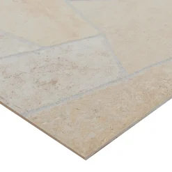 Carrelage sol extérieur effet pierre tons beiges L.42,04 x l.42,04 cm x ép.7,4 mm, Piazza- Best