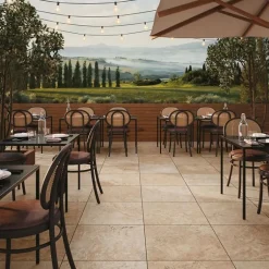 Carrelage sol extérieur effet pierre TIBER 30x60 cm - Natural structuré AD - V4: variation forte de nuances-Novoceram