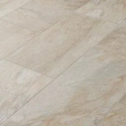 GoodHome Carrelage sol extérieur effet pierre beige L.60 x l.30 cm x ép.8,7 mm, Volfy