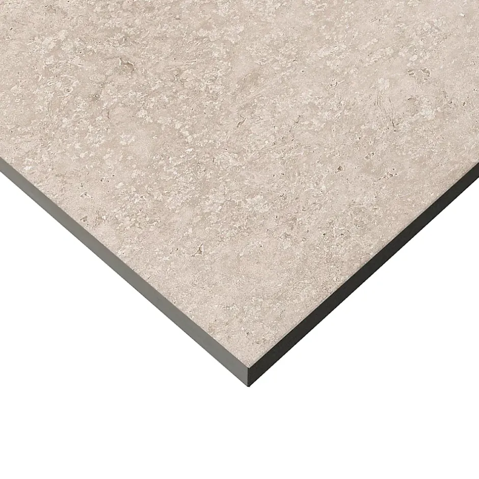 Carrelage sol extérieur effet pierre beige L.60 x l.40 cm x ép.9 mm, Crosscut- Clearance
