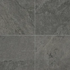 Carrelage sol extérieur en grès cérame émaillé effet pierre anthracite l.60 x L.30 x ép.0.8 cm Ardesi