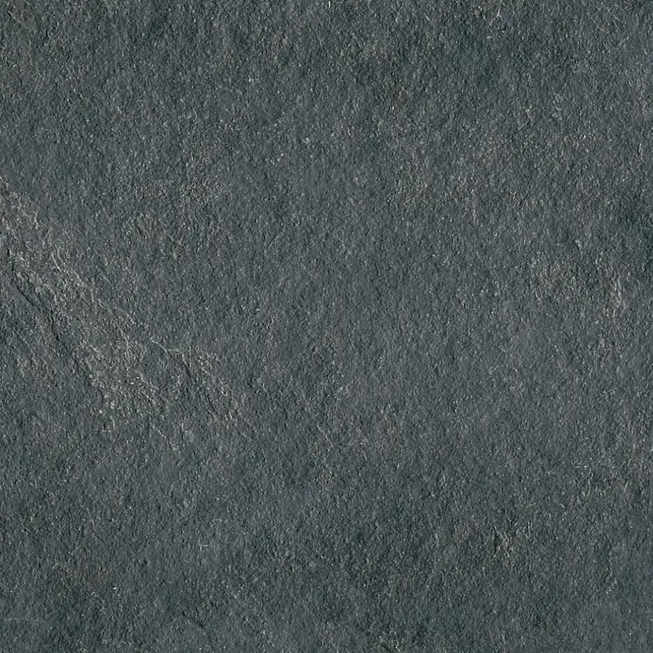 Ecoceramic Carrelage sol extérieur en grès cérame émaillé effet pierre anthracite l.60 x L.60 x ép.2 cm Pietra