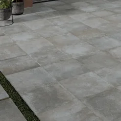 Carrelage sol extérieur en grès cérame émaillé effet pierre anthracite l.60 x L.60 x ép.2 cm Arina-GoodHome Hot