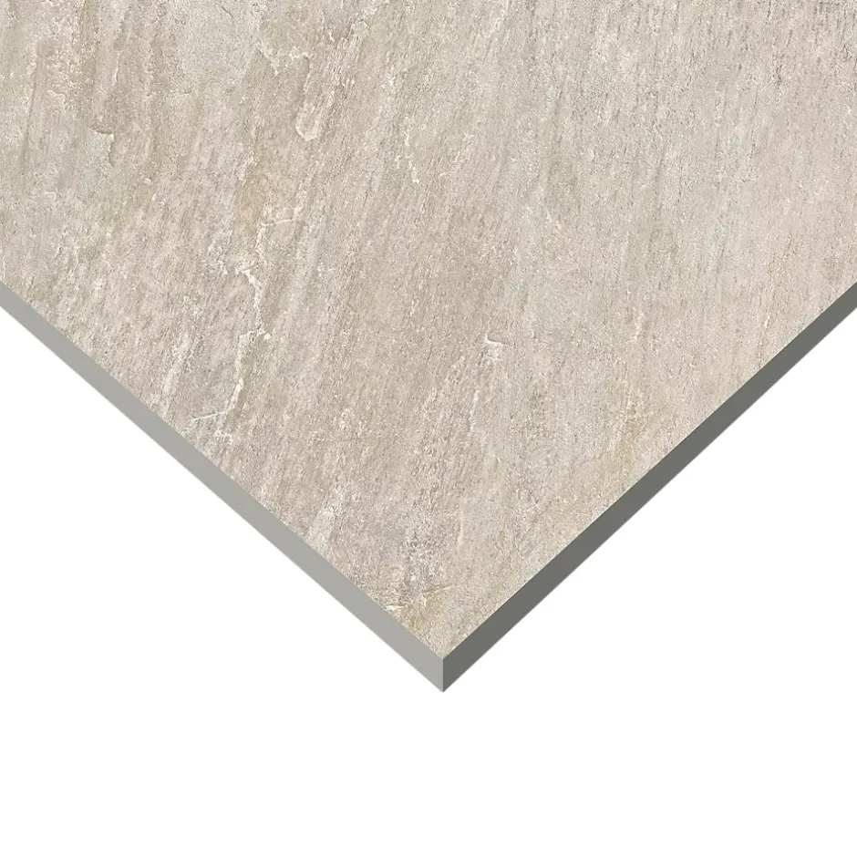 GoodHome Carrelage sol extérieur en grès cérame émaillé effet pierre beige l.60 x L.60 x ép.2 cm Cancora