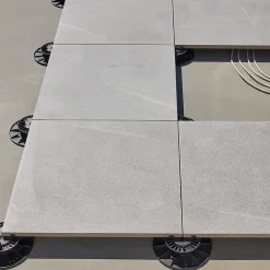 GoodHome Carrelage sol extérieur en grès cérame émaillé effet pierre beige l.60 x L.60 x ép.2 cm Cancora