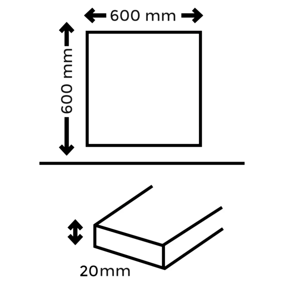 GoodHome Carrelage sol extérieur en grès cérame émaillé effet pierre beige l.60 x L.60 x ép.2 cm Cancora