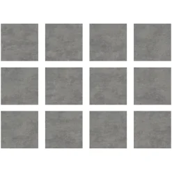 Ecoceramic Carrelage sol extérieur en grès cérame émaillé effet béton gris marengo l.45 x L.45 x ép.0.85 cm Bauha