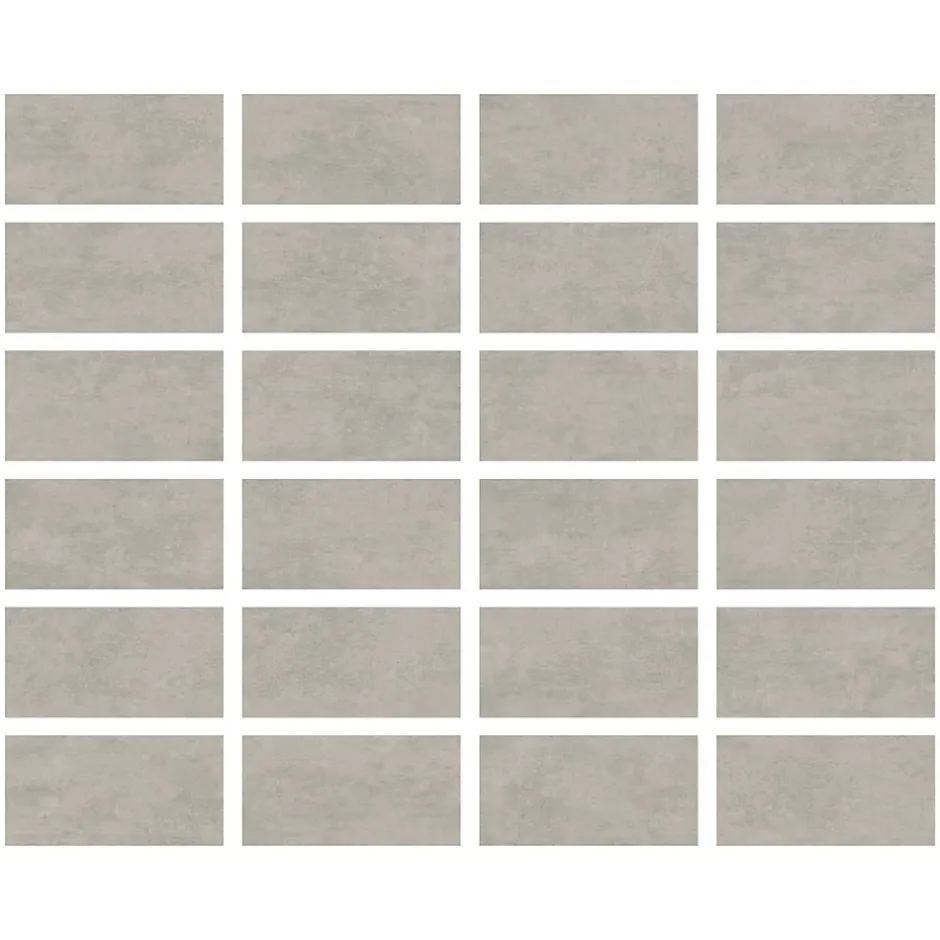 Carrelage sol extérieur en grès cérame émaillé effet béton gris perle l.30 x L.60 x ép. 0.9cm Bauha-Ecoceramic