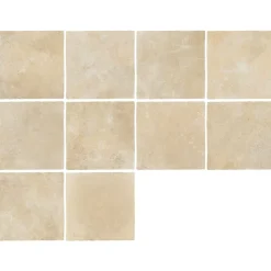 Frassinoro Carrelage sol extérieur en grès cérame émaillé effet pierre beige l.50 x L.50 x ép.0,9 cm Sunstone