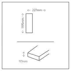 GoodHome Carrelage sol extérieur en grès cérame émaillé effet bois naturel l.22 x L.120 x ép. 0,97 cm Todias Caboa