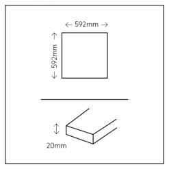GoodHome Carrelage sol extérieur en grès cérame émaillé effet pierre gris clair l.60 x L.60 x ép.2 cm Arina