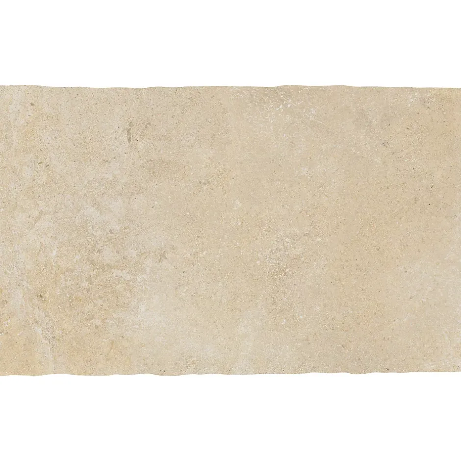 Carrelage sol extérieur en grès cérame émaillé effet pierre beige l.30 x L.50 x ép.0,9 cm Sunstone-Mykonos Discount