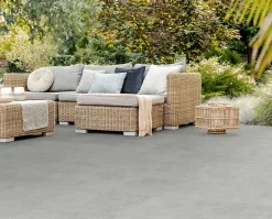 Carrelage sol extérieur en grès cérame émaillé effet pierre gris l.33 x L.33 x ép.0,9 cm Mustang-Mykonos Best