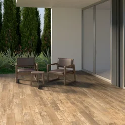 Carrelage sol extérieur en grès cérame émaillé effet bois naturel l.15 x L.90 x ép.0,86 cm Timberlane-Ecoceramic New