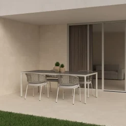 Carrelage sol extérieur en grès cérame émaillé effet béton beige l.30 x L.60 x ép. 0.9 cm District-Ecoceramic Outlet