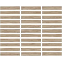 Ecoceramic Carrelage sol extérieur en grès cérame émaillé effet bois clair l.20 x L.120 x ép.0,9 cm Urbanwood