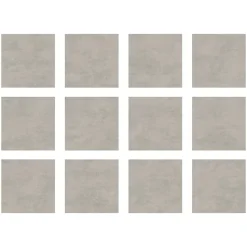 Ecoceramic Carrelage sol extérieur en grès cérame émaillé effet béton gris perle l.60 x L.60 x ép. 0.9cm Bauha