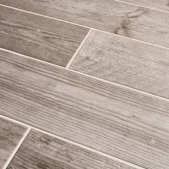 Colours Carrelage sol gris 20 x 120 cm Cotage