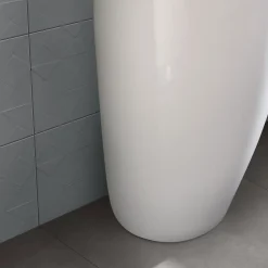 Carrelage sol gris foncé effet béton L.60 x l.60 cm x ép.10 mm, Smooth-GoodHome