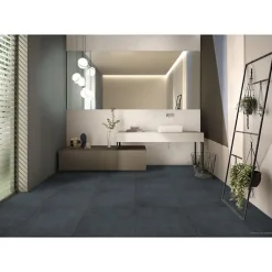 RAK Ceramics Carrelage sol intérieur / mur intérieur légèrement structuré Surface 2.0 Night l.60 X L.60 cm rectifié 1er choix.