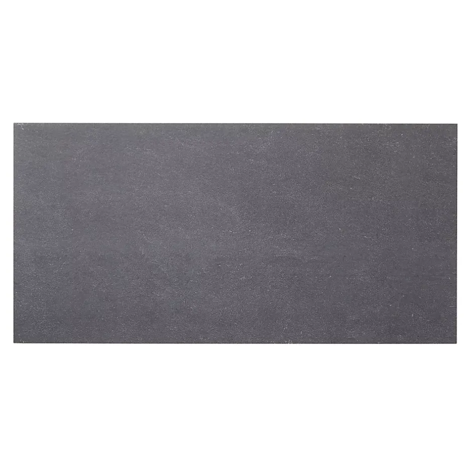 GoodHome Carrelage sol intérieur anthracite L.60 x l.30 cm, Slate