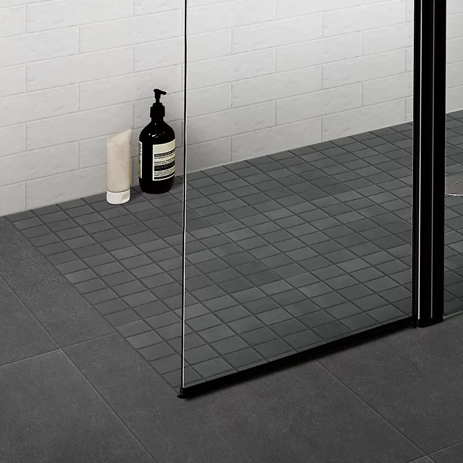 GoodHome Carrelage sol intérieur anthracite L.60 x l.30 cm, Slate