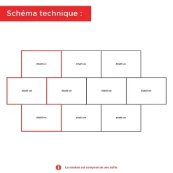 Carrelage sol intérieur aspect marbre gris 61 x 40.6 cm Ép.12 mm Casa Linea