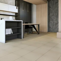 Carrelage sol intérieur beige L.33,3 x l.33,3 cm x ép.7 mm passage intense, Porphyre