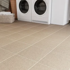 Carrelage sol intérieur beige L.33,3 x l.33,3 cm x ép.7 mm passage intense, Porphyre