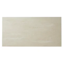 GoodHome Carrelage sol intérieur beige effet pierre L.60 x l.30 cm x ép.8 mm, Soft Travertin