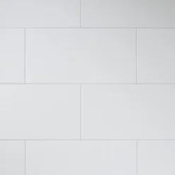 Carrelage sol intérieur blanc effet pierre L.60 x l.30 cm x ép.9 mm, Plain-GoodHome Discount