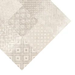 GoodHome Carrelage sol intérieur effet carreaux de ciment tons beiges et gris L.60 x l.60 cm x ép.9,5 mm, Kontainer