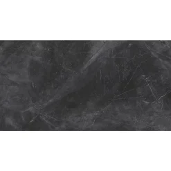 Carrelage sol intérieur effet marbre anthracite L.120 x l.60 cm x ép.7 mm, Casa Tenzania