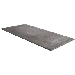 GoodHome Carrelage sol intérieur effet béton anthracite L.61,7 x l.30,7 cm x ép.7,4 mm, Konkrete