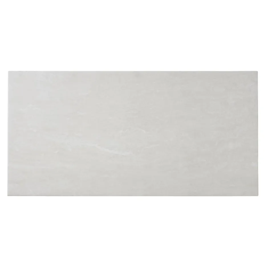 Carrelage sol intérieur effet pierre ivoire L.60 x l.30 cm x ép.8 mm, Soft Travertin-GoodHome Best