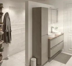 Carrelage sol intérieur effet pierre ivoire L.60 x l.30 cm x ép.8 mm, Soft Travertin-GoodHome Best