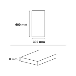 Carrelage sol intérieur effet pierre ivoire L.60 x l.30 cm x ép.8 mm, Soft Travertin-GoodHome Best