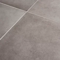 Carrelage sol intérieur gris effet béton L.61,6 x l.61,6 cm x ép.7,4 mm, Konkrete-GoodHome Best