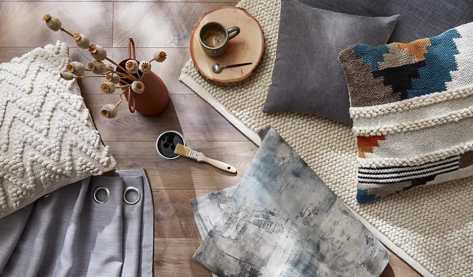 GoodHome Carrelage sol intérieur gris clair effet béton L.60 x l.60 cm x ép.9,5 mm, Kontainer