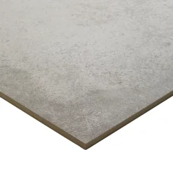 GoodHome Carrelage sol intérieur gris clair effet béton L.60 x l.60 cm x ép.9,5 mm, Kontainer