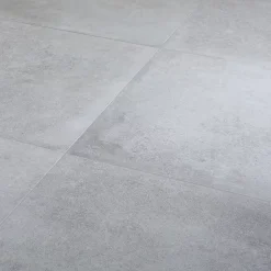 Carrelage sol intérieur gris effet béton L.60 x l.60 cm x 9,5 mm, Kontainer-GoodHome Outlet